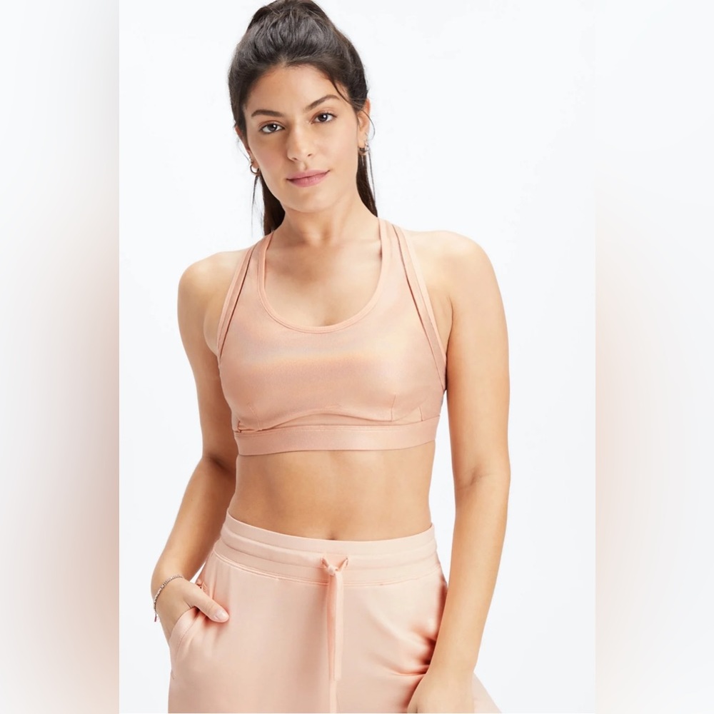 Belle Iridescent Adjustable High Impact Sports Bra
